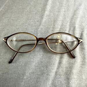 Georgetown by EyeQ Hannah Eyeglasses Glasses Frames Gold Arms Unique Design
